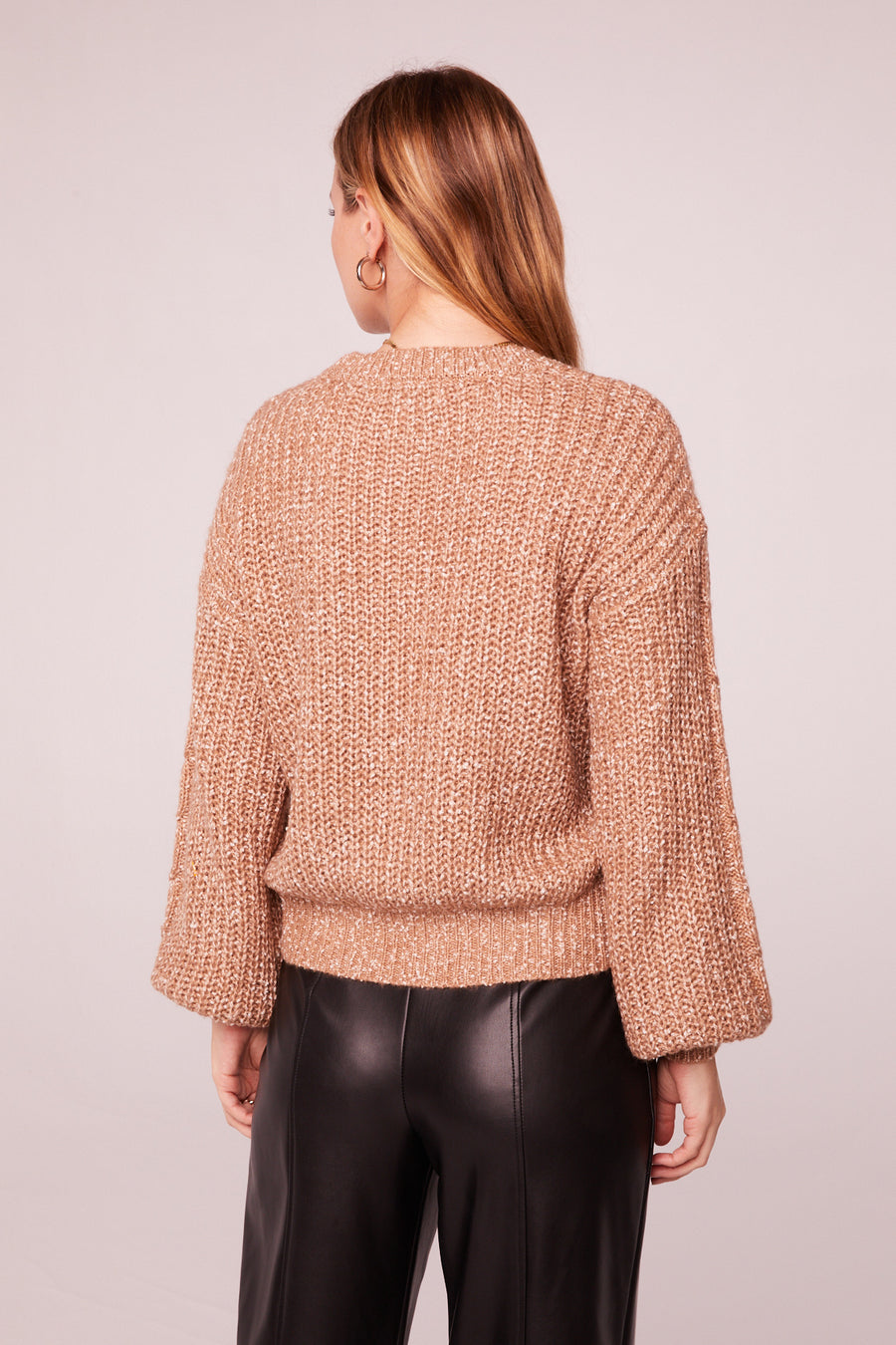 Love Sick Sand Bishop Sleeve Sweater