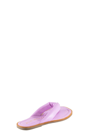 Solana Lilac Leather Padded Flip Flop