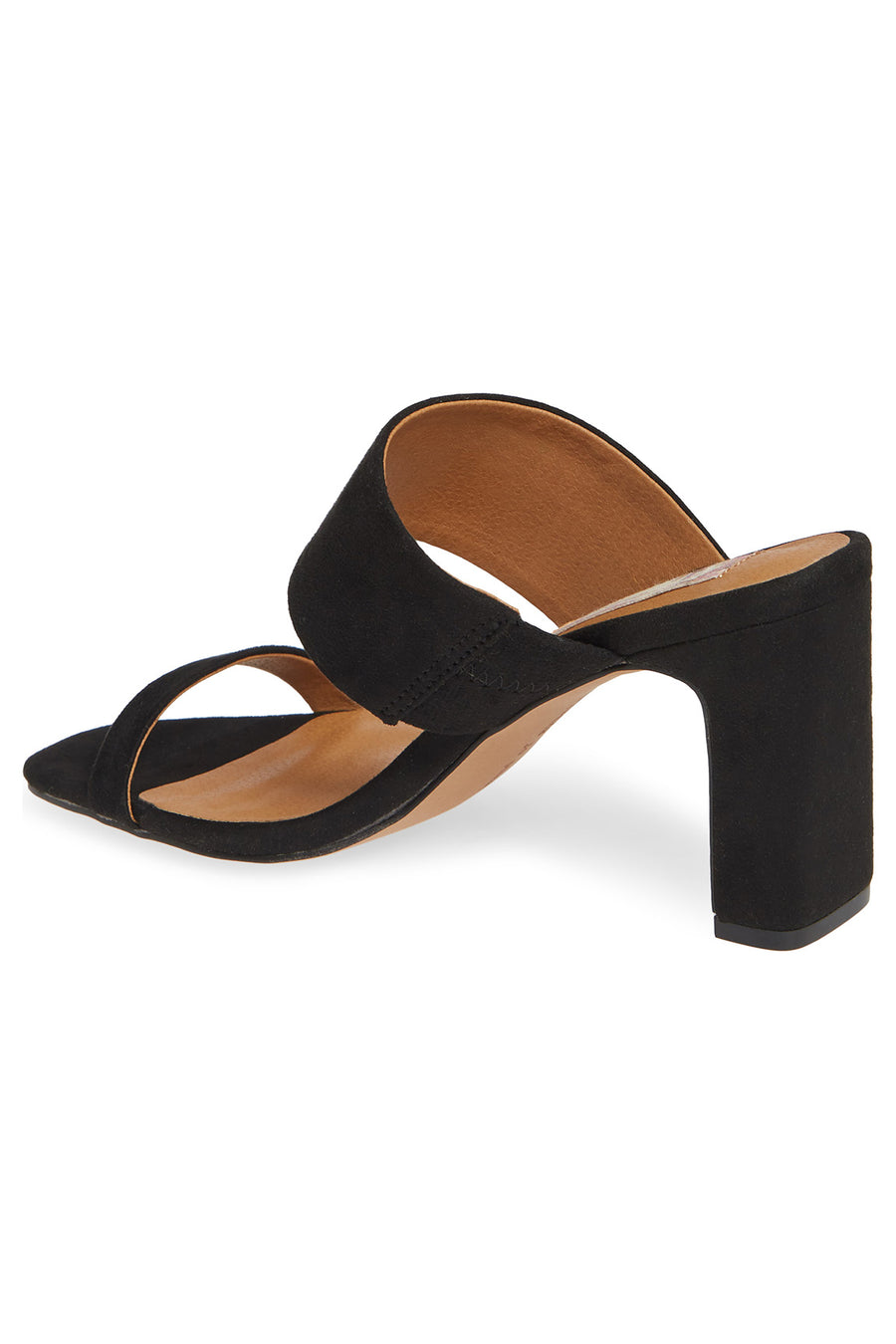 Torrey Vegan Black Double Strap Sandal